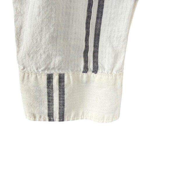 LOFT The Softened off white long sleeve collared button down tunic shirt small - Picture 6 of 10